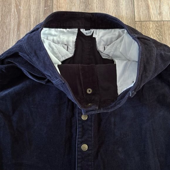 WOOLRICH Black Corduroy Button Front Skirt, Sz 6 - Picture 4 of 13